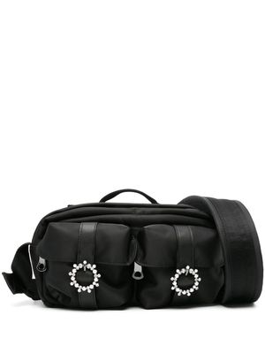 Simone Rocha buckle-details crossbody bag - Black