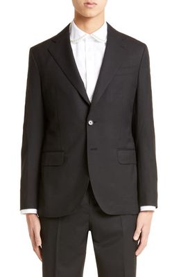 Simone Rocha Classic Tailoring Blazer with Daisy Detail in Black /Pearl