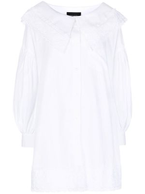 Simone Rocha cotton shirt dress - White