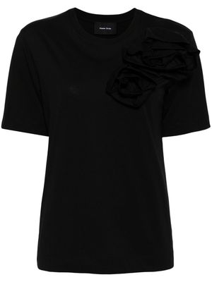 Simone Rocha crew-neck cotton T-shirt - Black