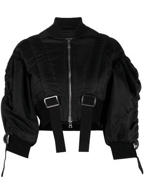 Simone Rocha cropped bomber jacket - Black