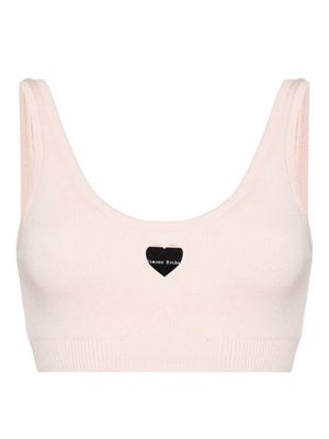 Simone Rocha cut-out heart bra - Pink