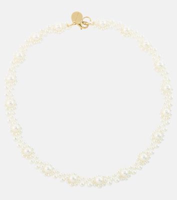 Simone Rocha Daisy faux pearl necklace