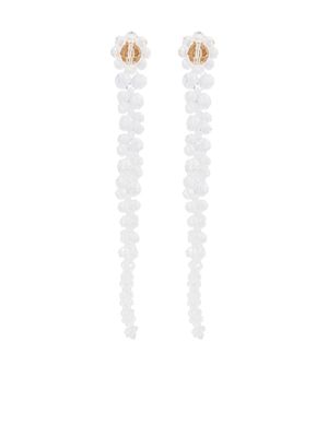 Simone Rocha draped crystal-embellished earrings - Neutrals