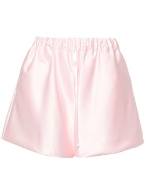 Simone Rocha drawstring satin boxer shorts - Pink