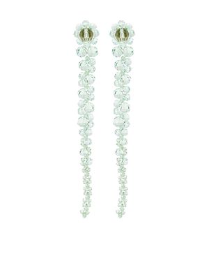 Simone Rocha Drip crystal-beads dangle earrings - Green