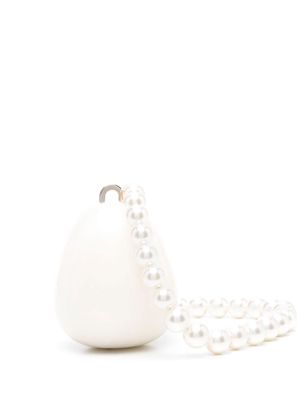 Simone Rocha Egg pearl tote bag - Neutrals