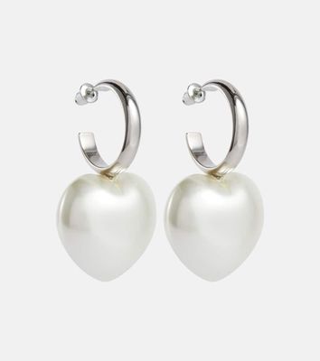 Simone Rocha Faux pearl hoop earrings