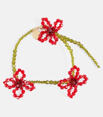 Simone Rocha Floral crystal bracelet