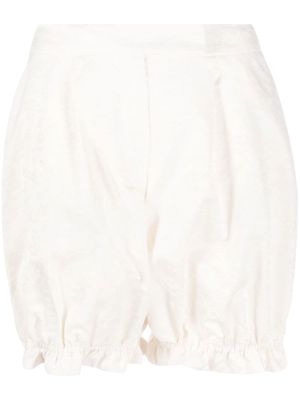 Simone Rocha floral jacquard bloomer shorts - Neutrals