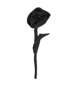 Simone Rocha flower rose brooch - Black