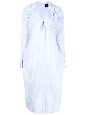 Simone Rocha Four-sleeve shirt dress - BLUE