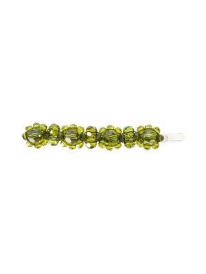 Simone Rocha gemstone-embellished hair clip - Green