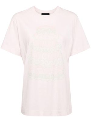 Simone Rocha graphic-print cotton T-shirt - Pink