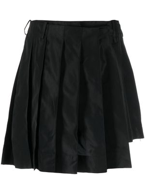 Simone Rocha high-waisted asymmetric-hem skirt - Black