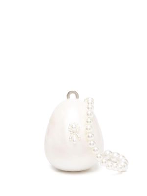 Simone Rocha micro Egg pearl mini bag - Neutrals