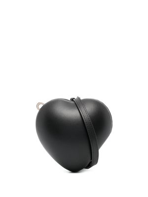 Simone Rocha micro Heart leather clutch - Black