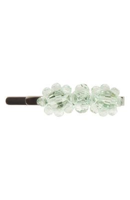 Simone Rocha Mini Crystal Flower Hair Clip in Mint