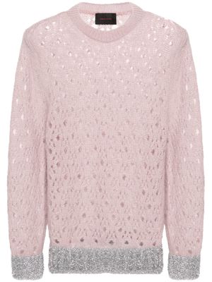 Simone Rocha open-knit jumper - Pink