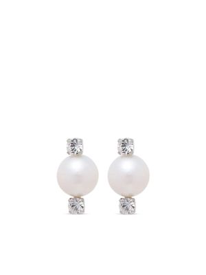 Simone Rocha pearl and crystal earrings - Neutrals