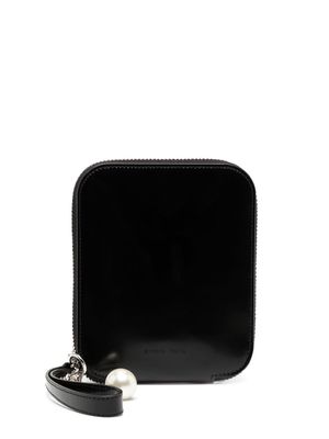 Simone Rocha pearl chain wallet - Black