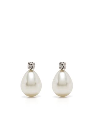 Simone Rocha pearl-embellished stud earrings - White