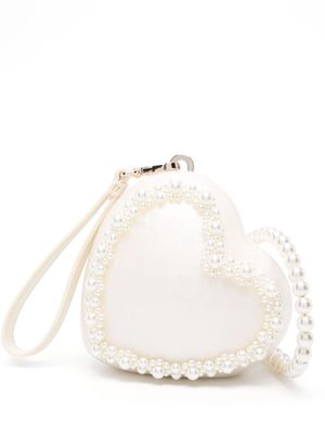 Simone Rocha Pearl Heart mini bag - Neutrals