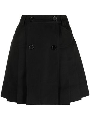 Simone Rocha pleated A-line miniskirt - Black