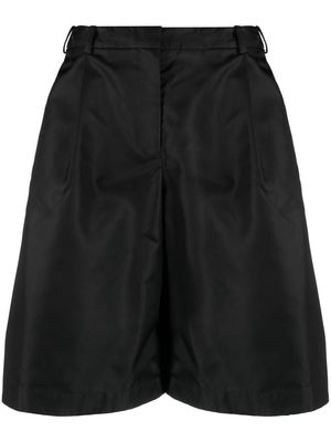 Simone Rocha pleated longline shorts - Black