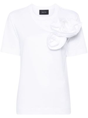 Simone Rocha Pressed Rose cotton T-shirt - White
