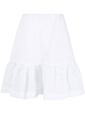 Simone Rocha ruffled A-line skirt - White