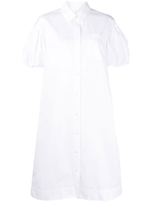 Simone Rocha short puff sleeves shirt dress - White