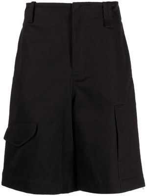 Simone Rocha side-zip cotton shorts - Black