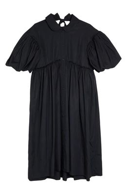Simone Rocha Signature Puff Sleeve Dress in Black