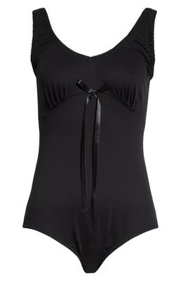 Simone Rocha Sleeveless Cotton Bodysuit in Black