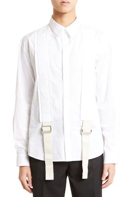 Simone Rocha Slide Adjuster Button-Up Shirt in White