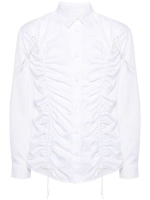 Simone Rocha toggle-detailing poplin shirt - White