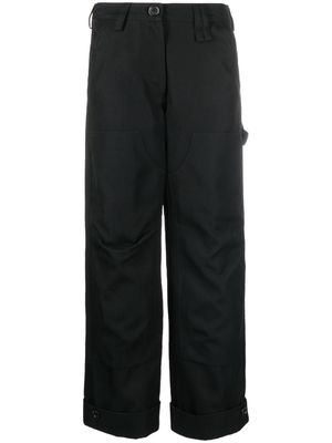 Simone Rocha virgin wool-blend wide-leg trousers - Black