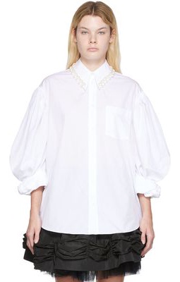 Simone Rocha White Embellished Shirt