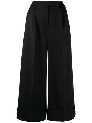 Simone Rocha wide-leg cropped trousers - Black