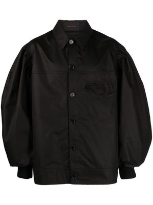 Simone Rocha workwear puff-sleeved bomber jacket - Black