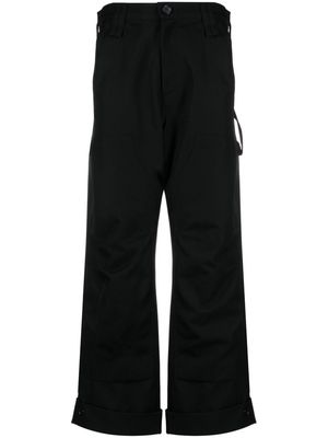 Simone Rocha workwear straight-leg trousers - Black