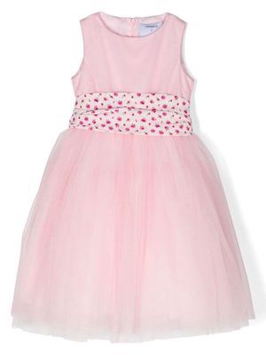 Simonetta belted tulle dress - Pink