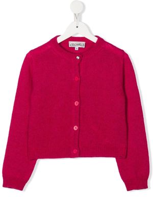 Simonetta fine-knit cardigan - Pink
