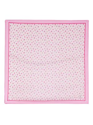 Simonetta floral-print silk scarf - Pink
