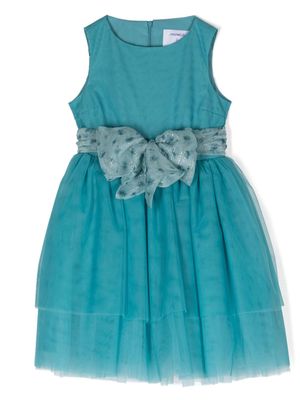 Simonetta full-skirt tulle dress - Blue