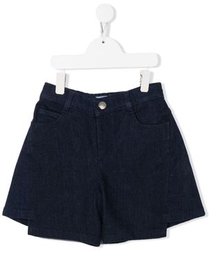 Simonetta high-low denim shorts - Blue