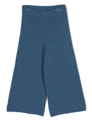 Simonetta knit wide-leg trousers - Blue