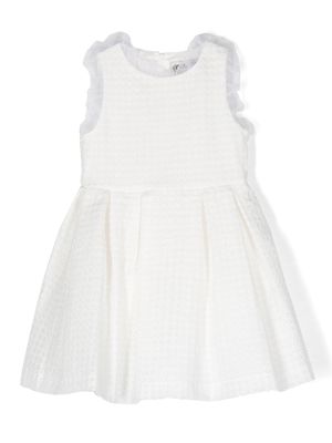 Simonetta lace-detailing sleeveless dress - White