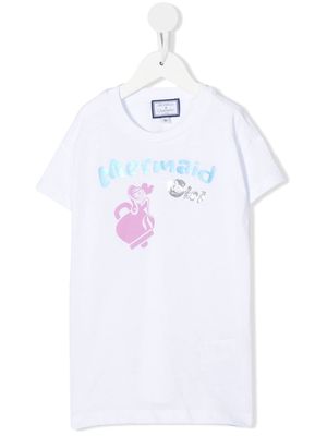 Simonetta 'Mermaid Girl' cotton T-shirt - White